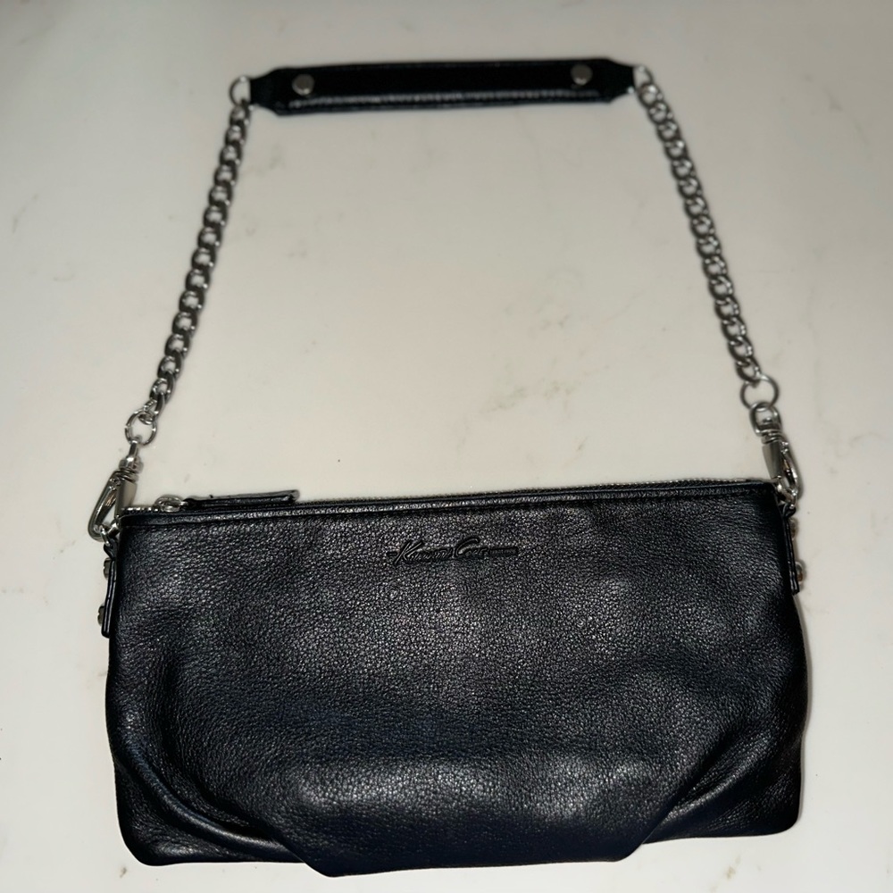 Kenneth Cole leather evening purse